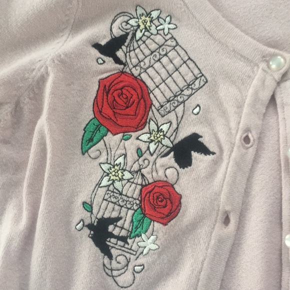 Hell Bunny/Unique Vintage Rose Sweater - Picture 2 of 2